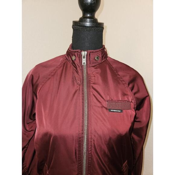 Women's Members Only Satin Cafe Racer Satin Bomber Jacket Size XS - Picture 2 of 12